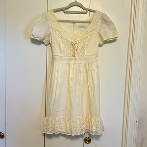 Cream mini dress